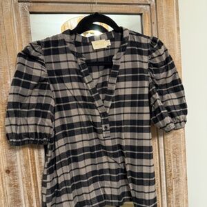 nation juno puff sleeve blouse small